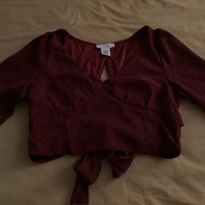 Y2k Kirious red Long sleeve top